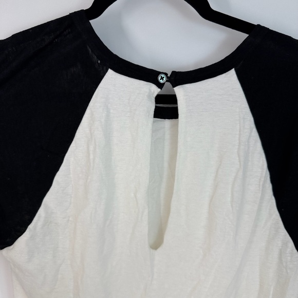 James Perse Baseball Short Sleeve Panel T Shirt Dress - Picture 2 of 6